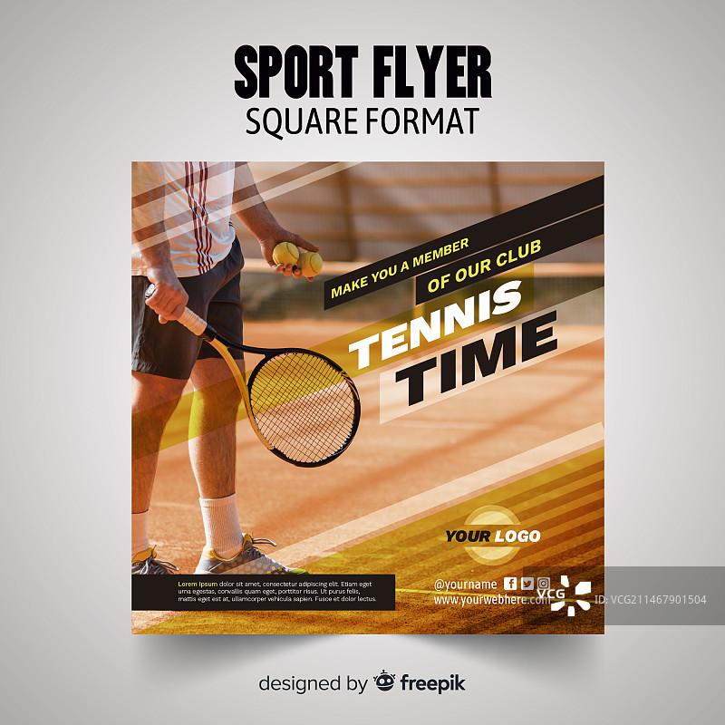 运动宣传单模板图片素材