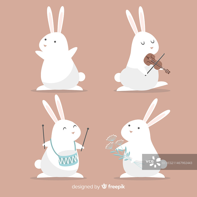 复活节兔子合集图片素材