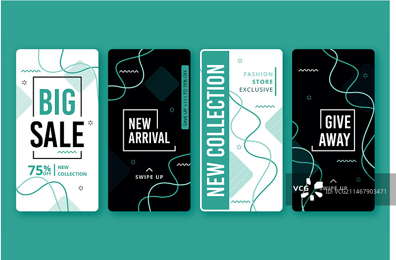 Instagram抽象彩色促销快拍图片素材