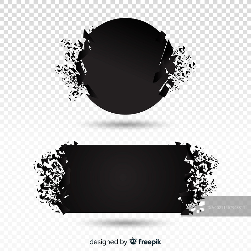 深色爆炸效果banner合集图片素材