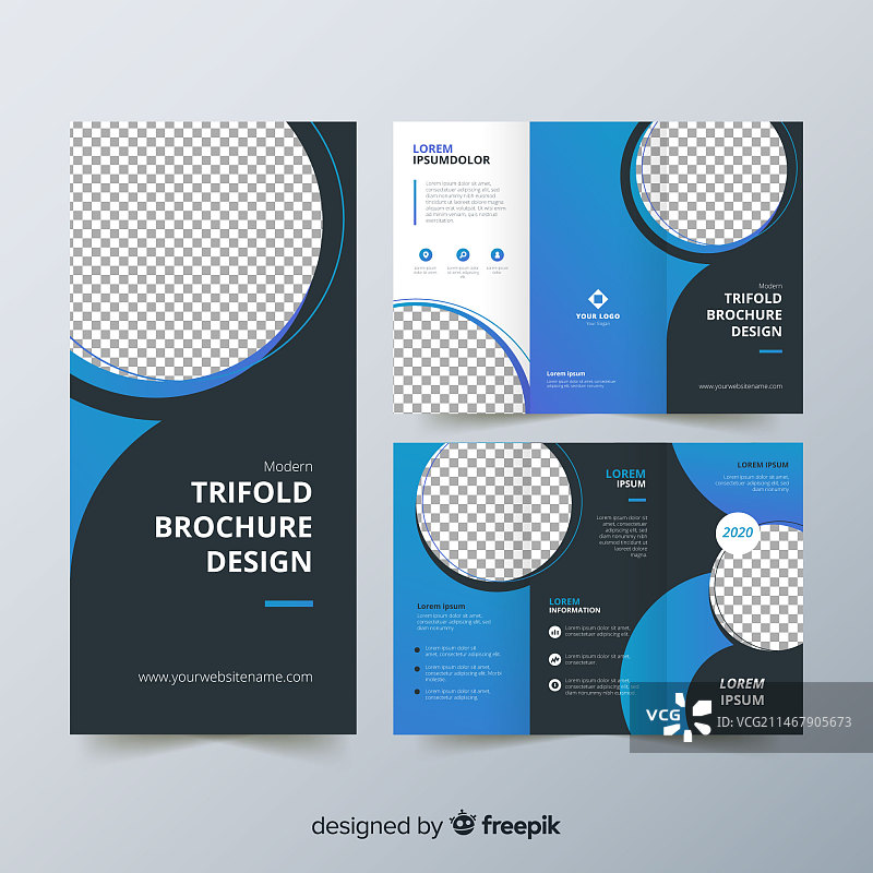 三折页宣传单模板图片素材