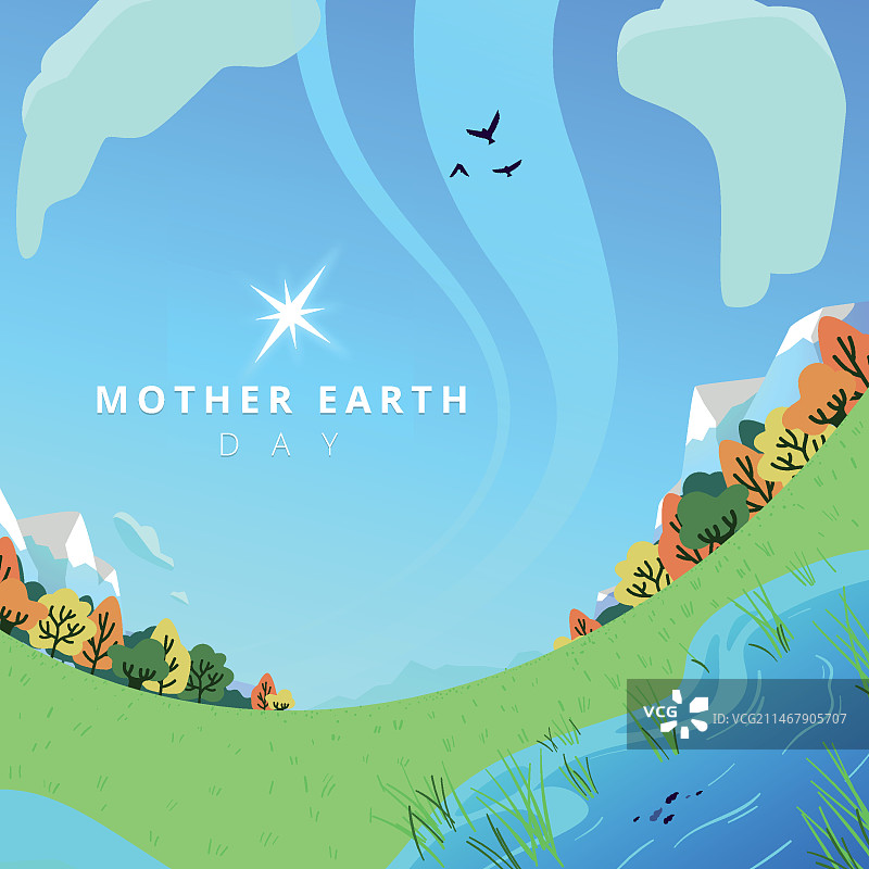 手绘世界地球日背景图片素材