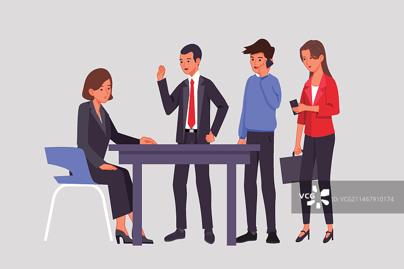 商务人士开会图片素材