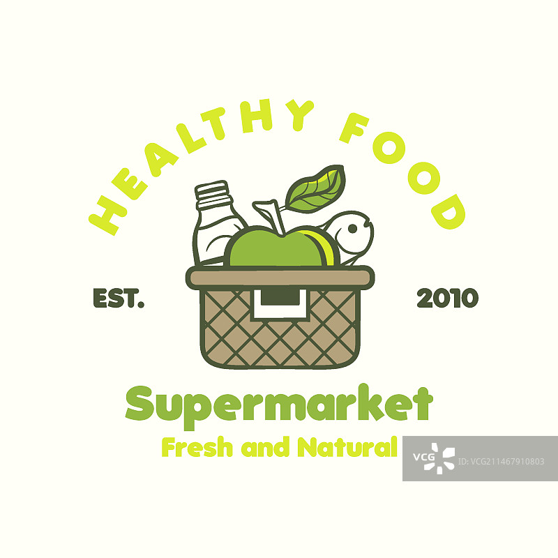 超市购物篮标志图片素材