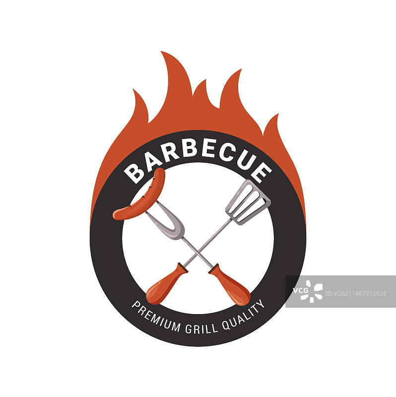 创意烧烤标志模板图片素材