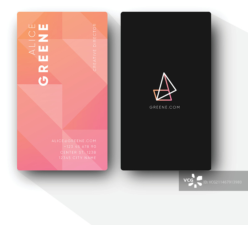 极简黑色名片设计图片素材