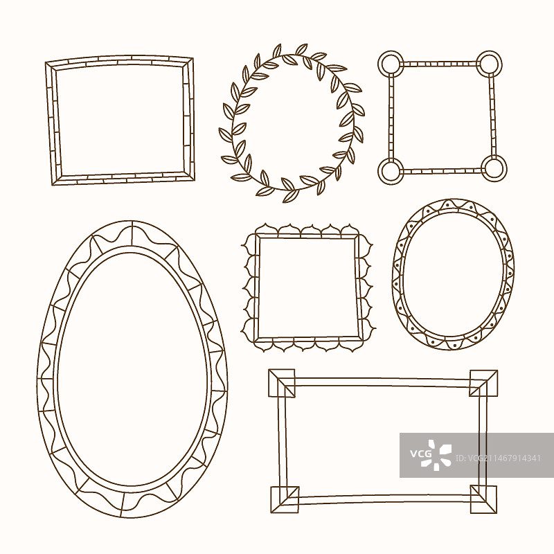 手绘涂鸦边框装饰素材图片素材