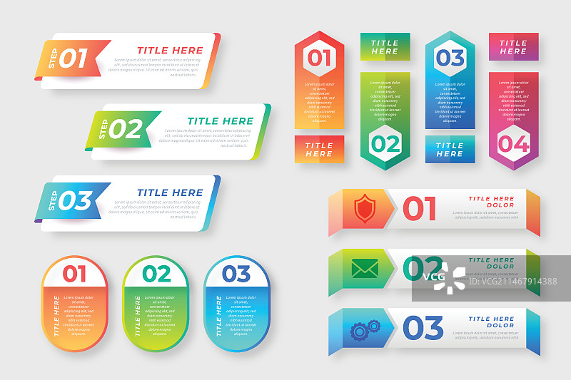 信息图表元素集合图片素材