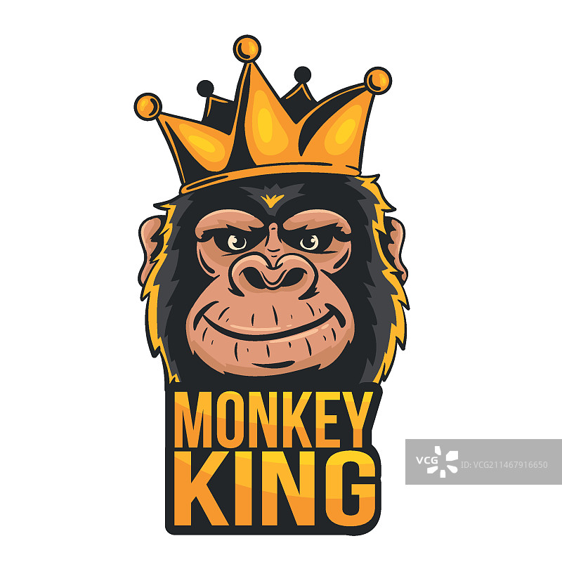 猴子吉祥物标志图片素材