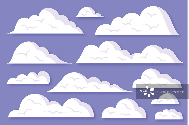 云朵合集图片素材