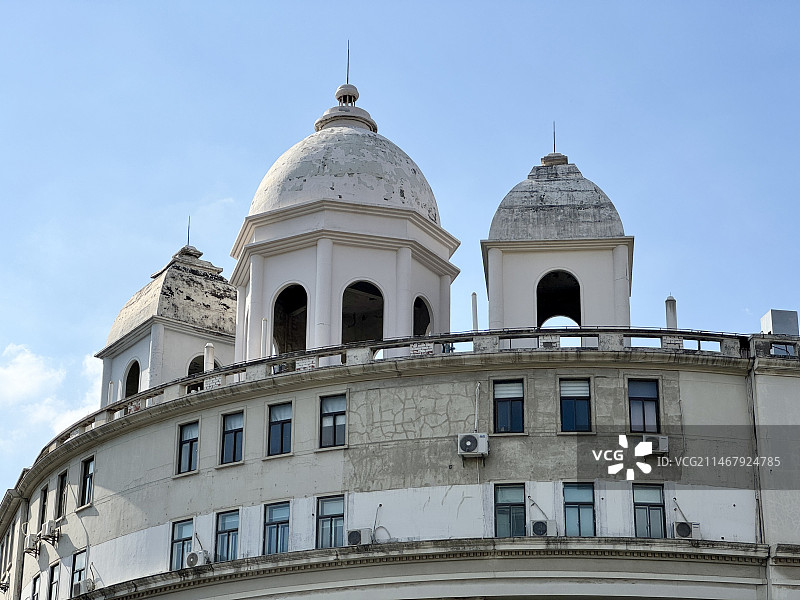 历史建筑仰天俯视图片素材