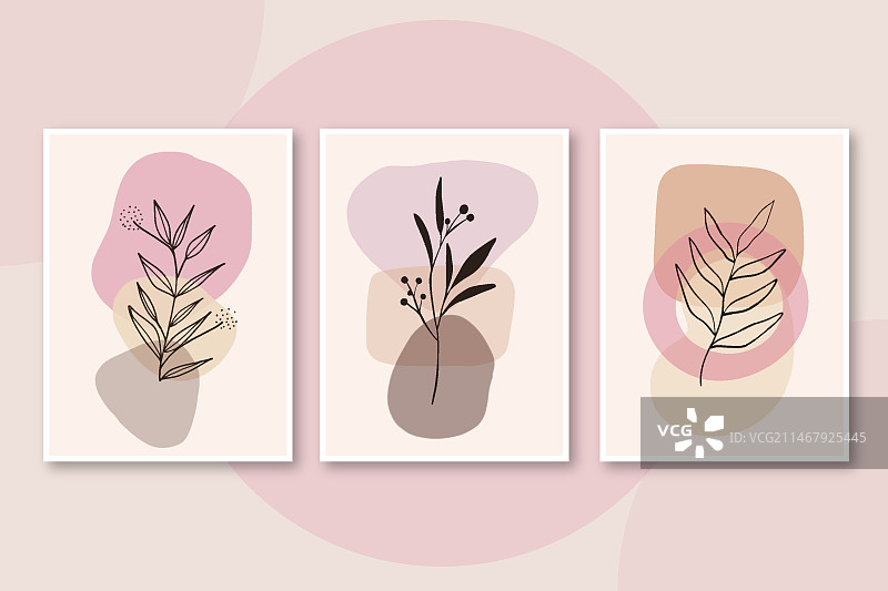 手绘波西米亚风封面合集图片素材