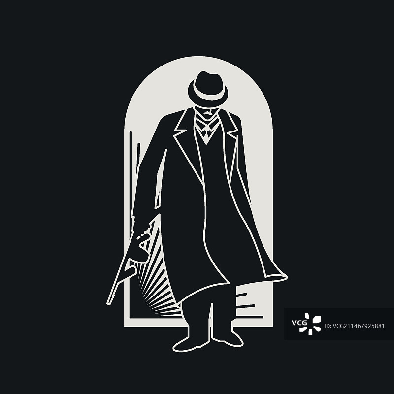 神秘的黑帮/匪帮角色图片素材