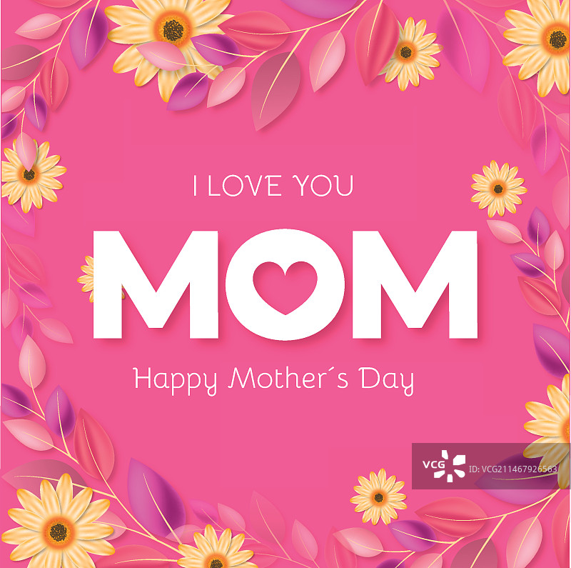 母亲节花卉主题图片素材