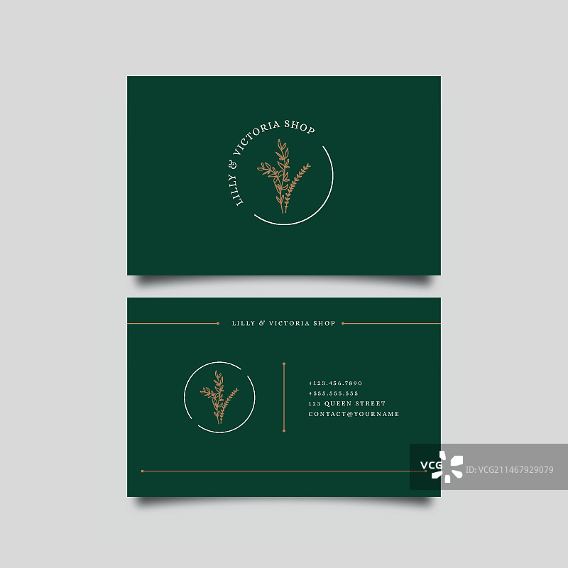 极简名片模板图片素材