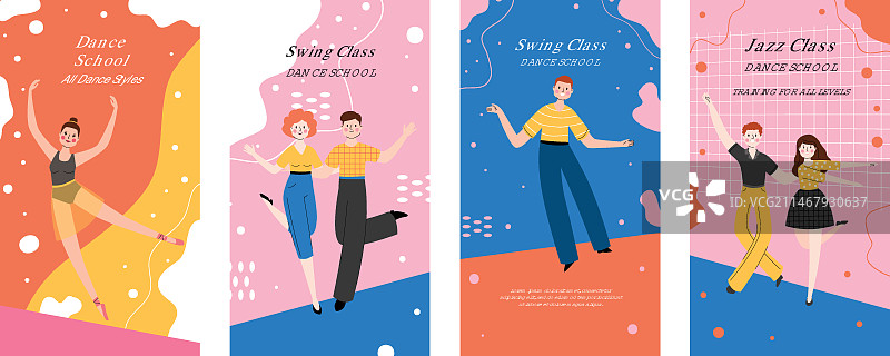 手绘舞蹈学校Instagram快拍图片素材