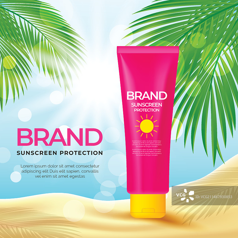 化妆品广告设计图片素材