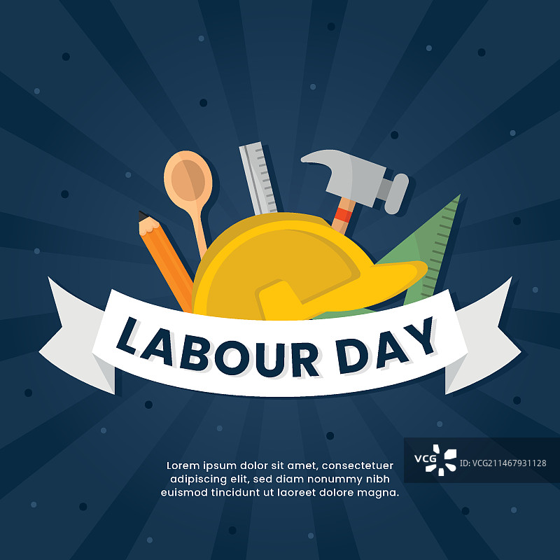 扁平风格劳动节概念设计图片素材