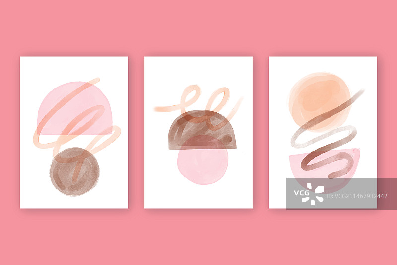 抽象水彩封面合集图片素材