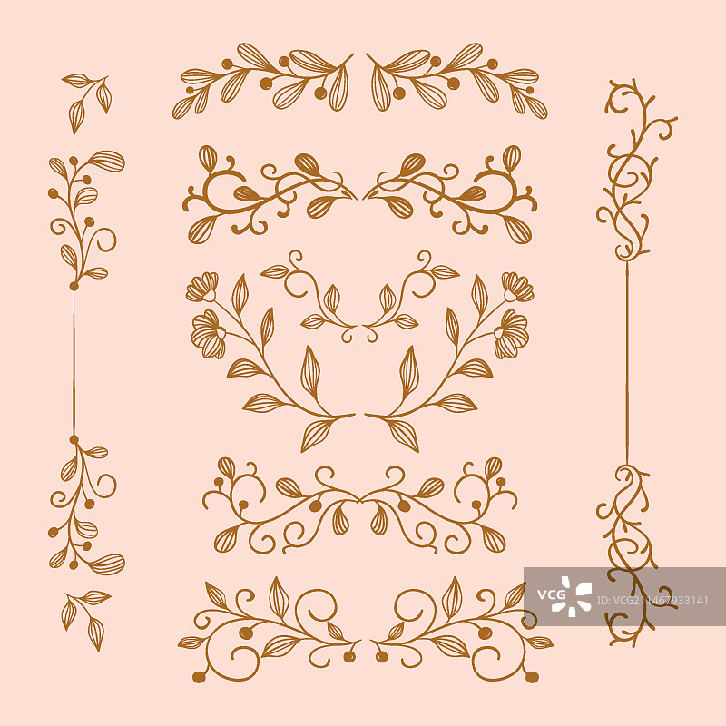 手绘婚礼相册装饰图片素材