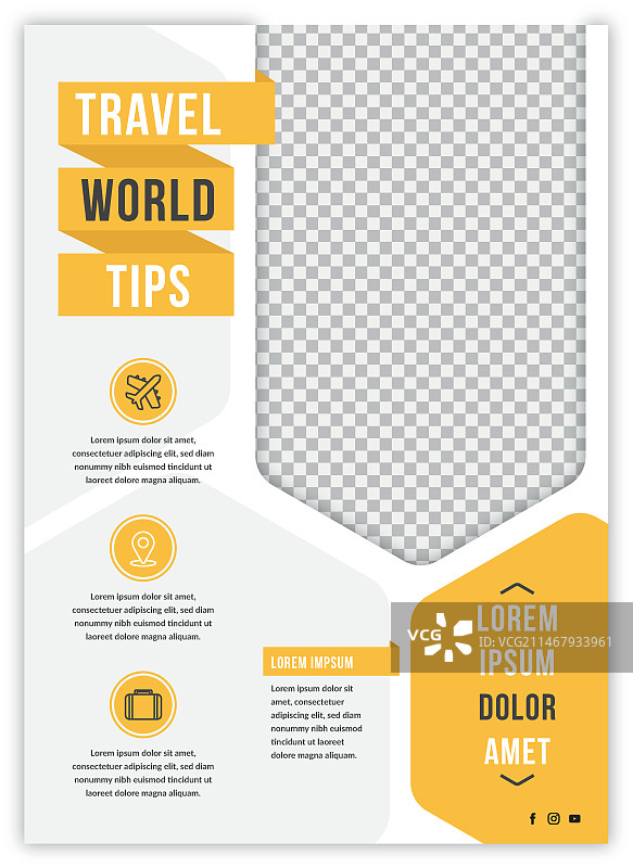 带照片的旅行海报图片素材