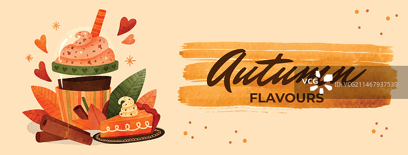 水彩食物Facebook封面图片素材