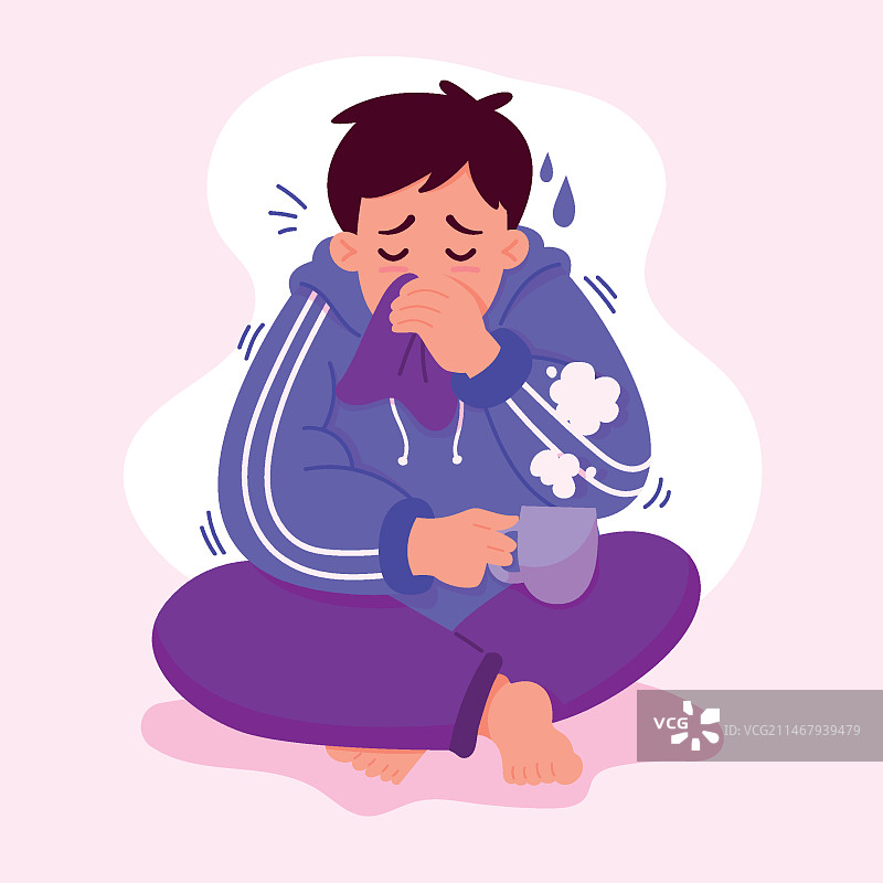 感冒的人图片素材