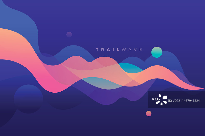 彩色波浪壁纸图片素材