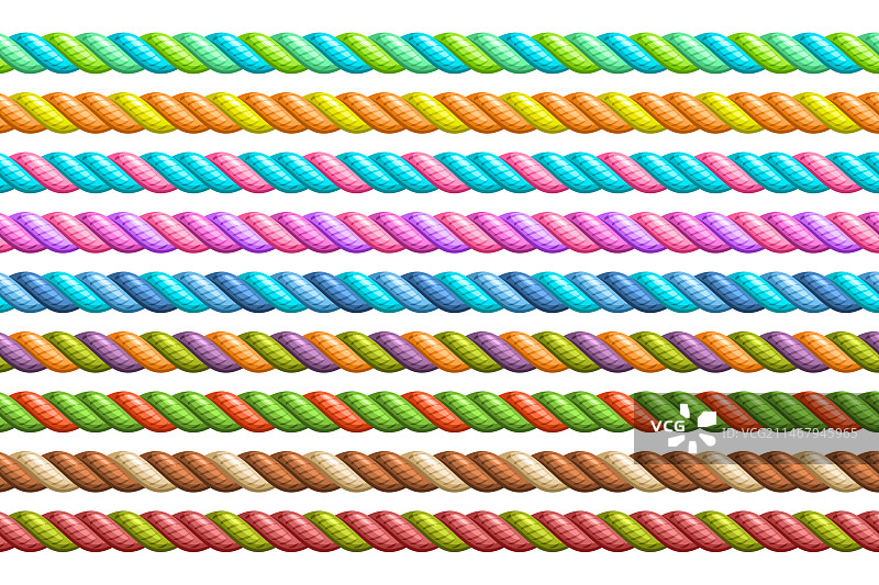 无缝绳索套装图片素材
