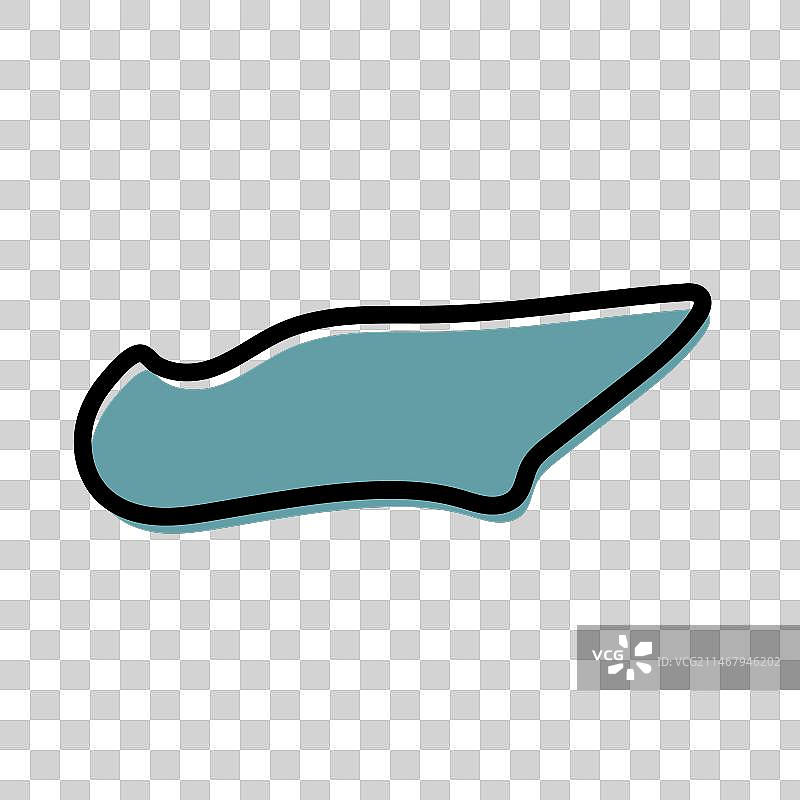 美国田纳西州地图图片素材