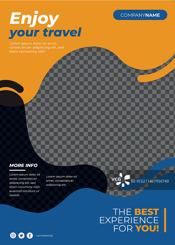 旅行海报概念图片素材