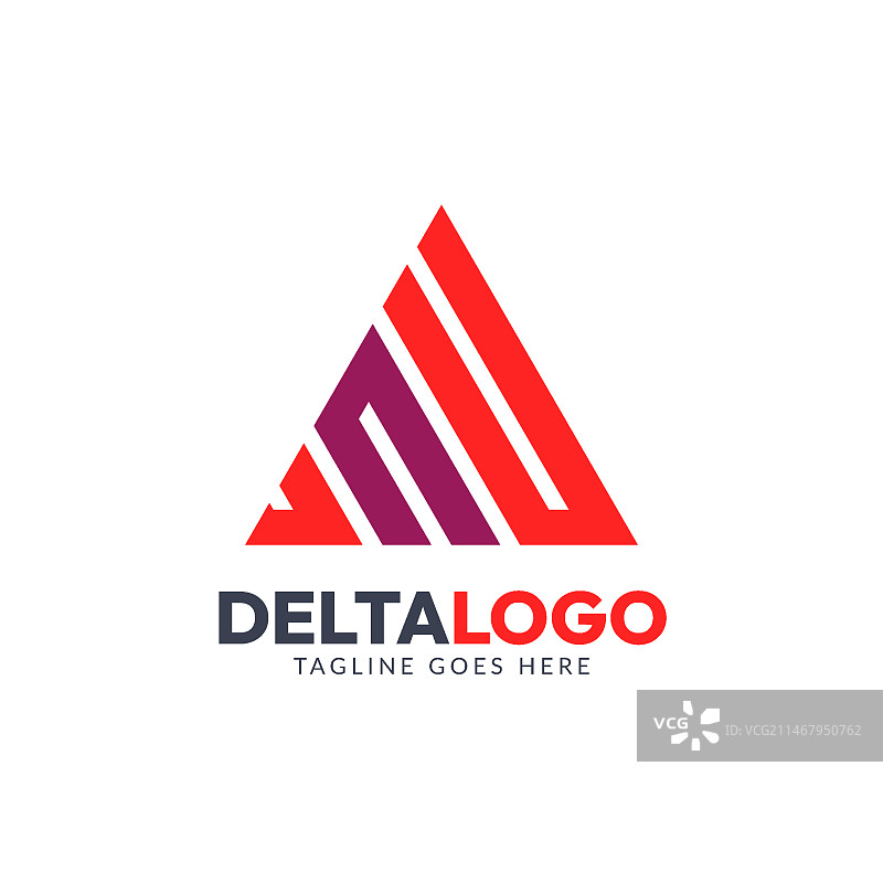 扁平风格Delta标志设计图片素材