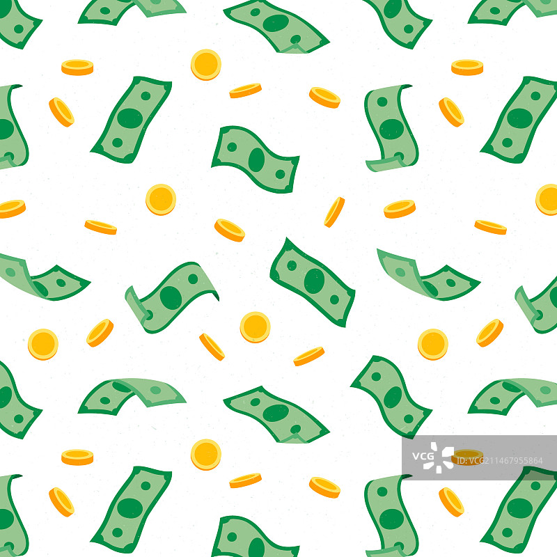 手绘金色硬币金钱图案图片素材