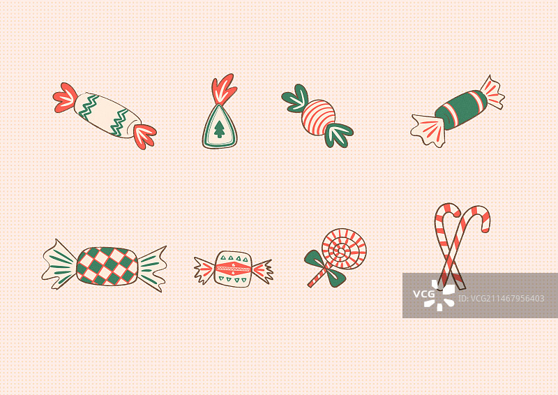 圣诞节的糖果图片素材