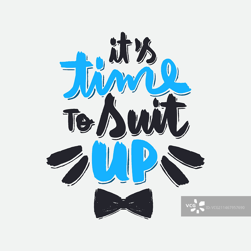 手绘单身派对文字插画图片素材