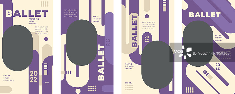 扁平风舞蹈学校Instagram快拍图片素材