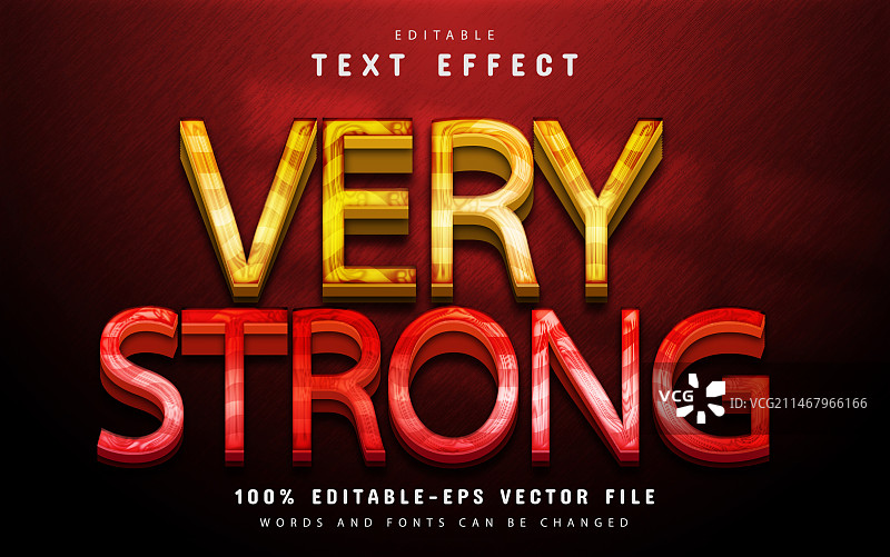 可编辑的强大文字效果图片素材