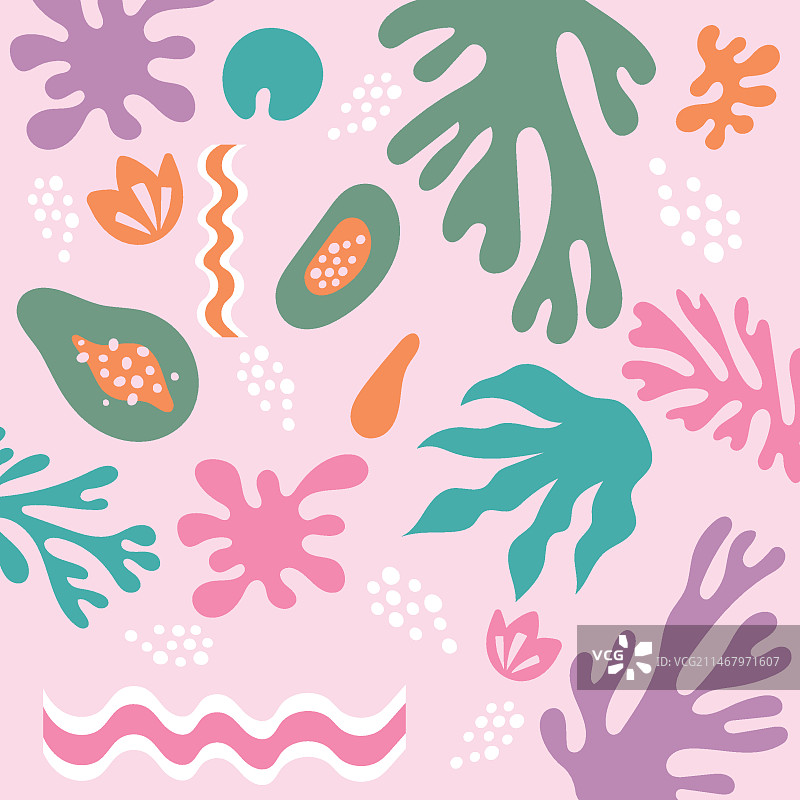 扁平风格马蒂斯风格插画图片素材