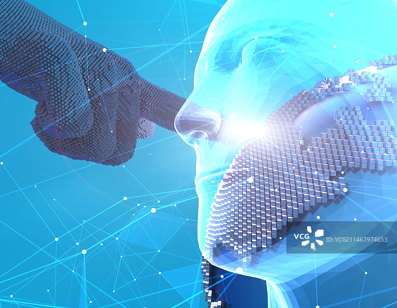 未来人工智能科技数据存储链接图片素材