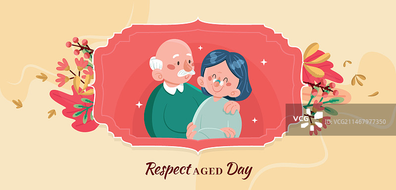 扁平风格重阳节banner模板图片素材