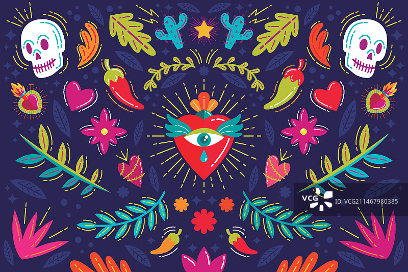 墨西哥风情背景图片素材