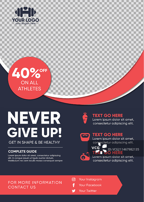 运动宣传册概念图片素材