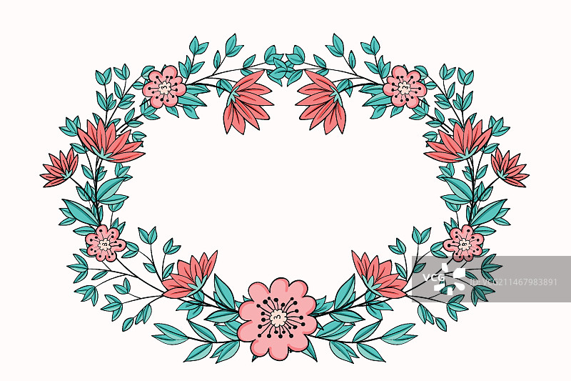 精美花环插画图片素材