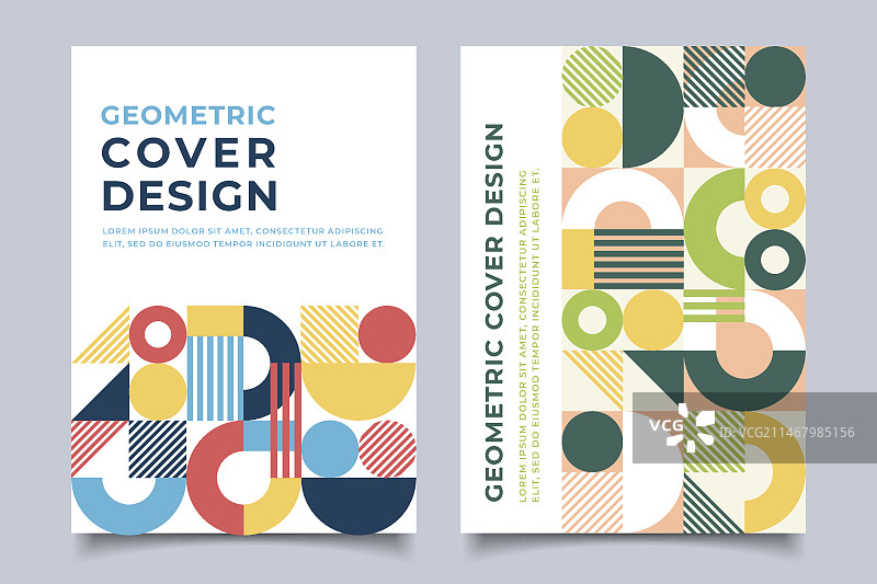 抽象彩色封面模板概念图片素材