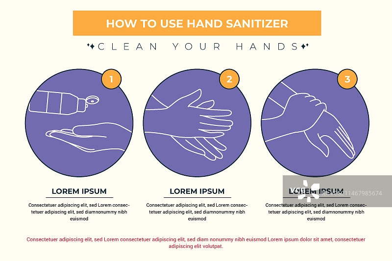 如何使用免洗洗手液信息图概念图片素材