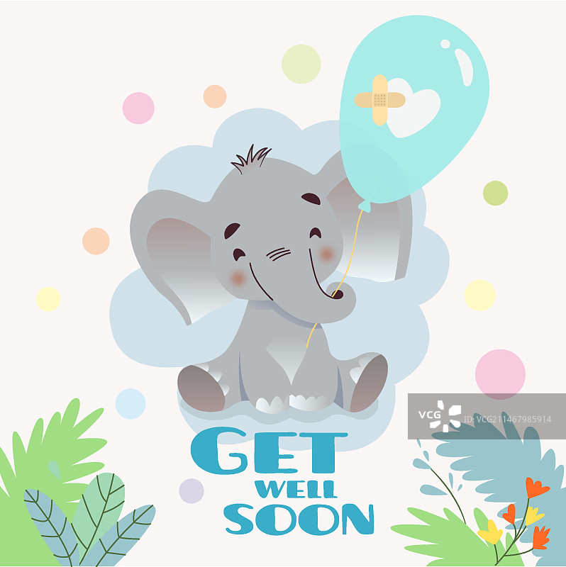 大象早日康复图片素材