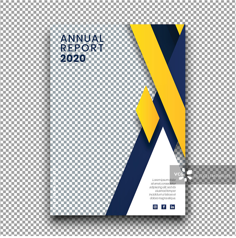 带有照片的抽象商务模板图片素材