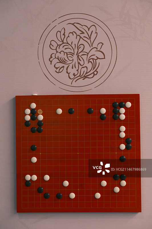 民国藤编围棋子图片素材