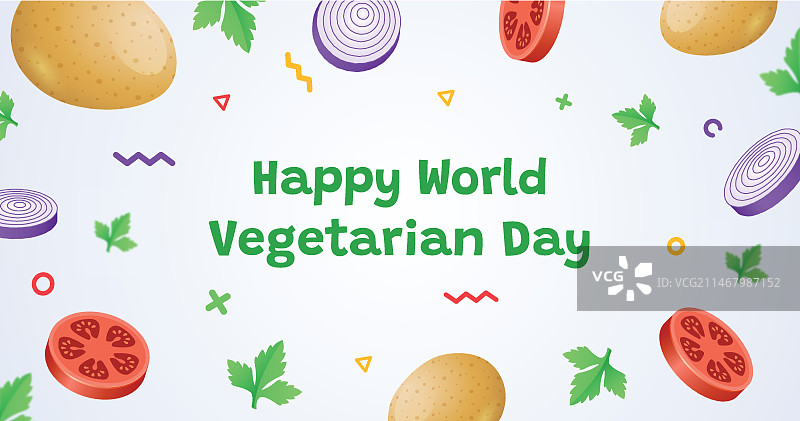 世界素食日社交媒体帖子模板图片素材
