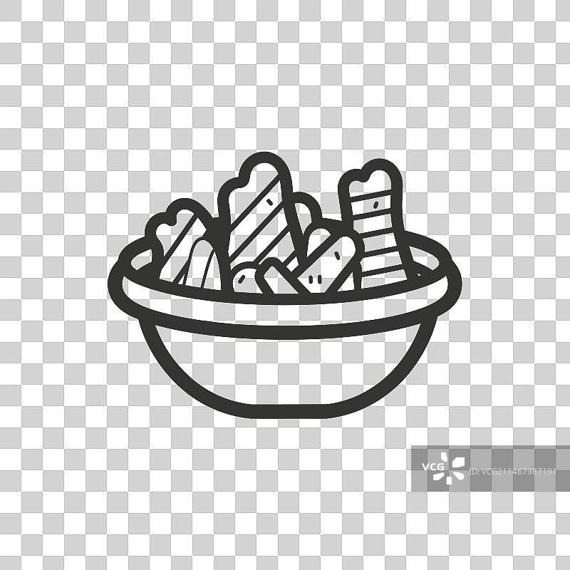 炸鱼薯条图标图片素材